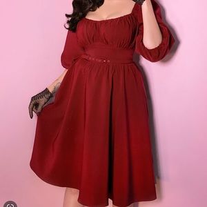 Vixen by Micheline Pitt Ruby Red Vacation Dress ❤️